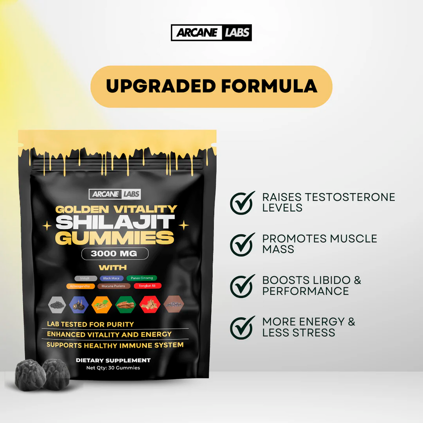 Arcane Shilajit & Sea Moss Gummies Bundle