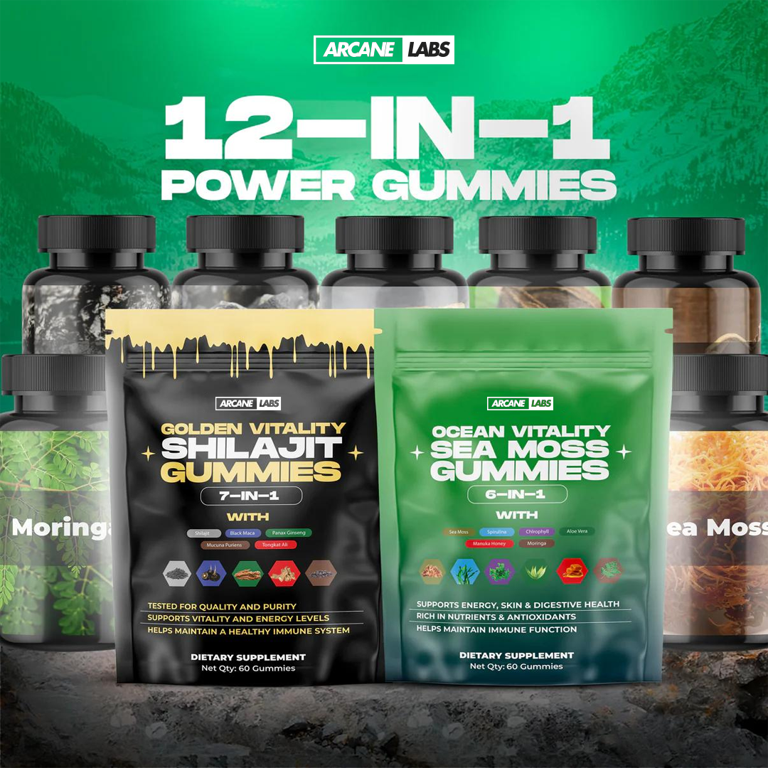 Arcane Shilajit & Sea Moss Gummies Bundle