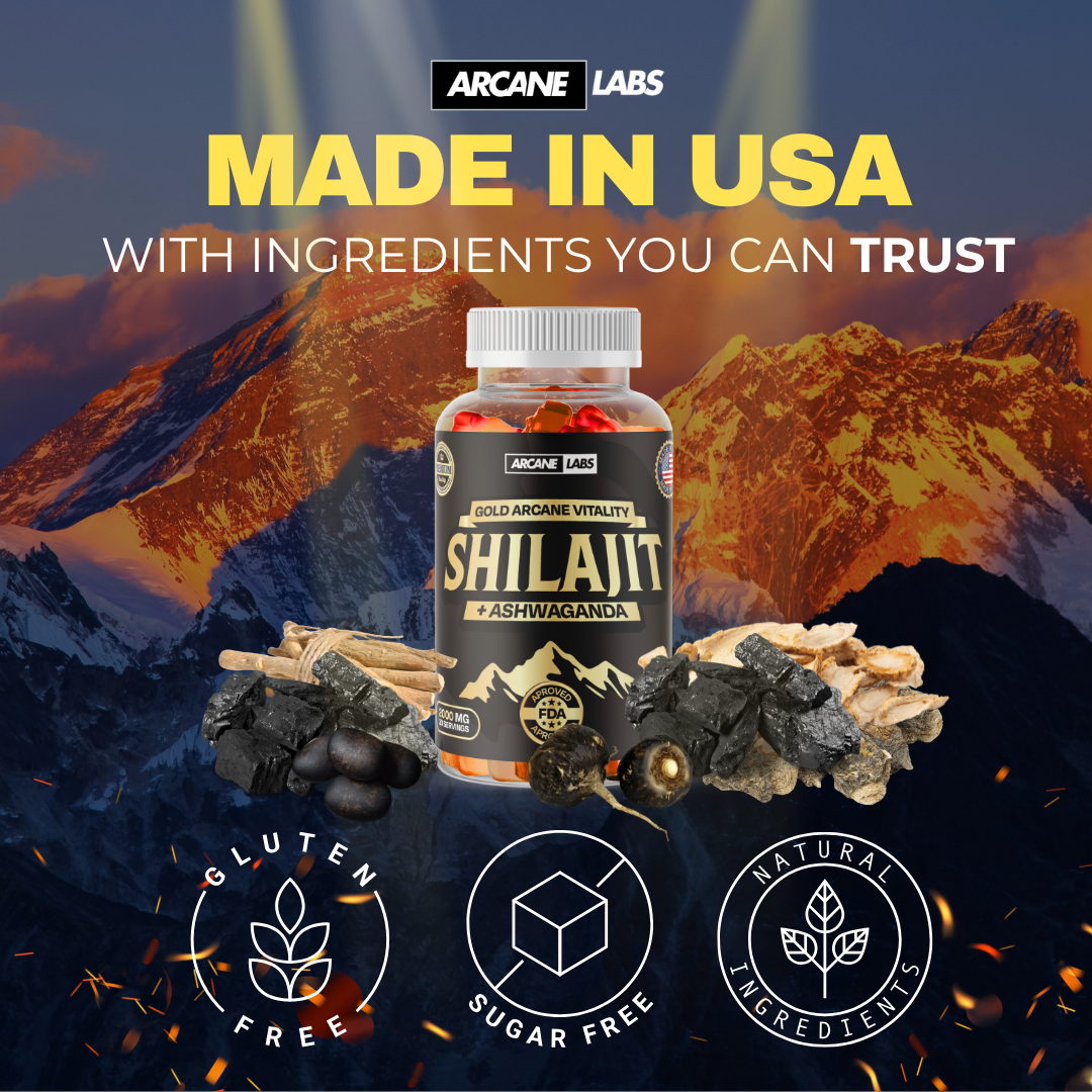 Arcane Shilajit w/ Ashwagandha Gummies